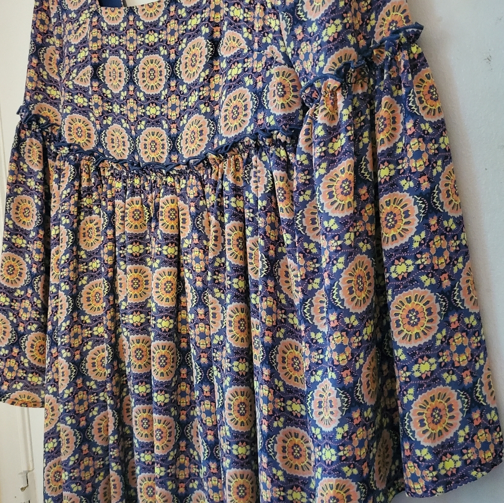 Love, FIRE BOHO Style Multicolored Patterned Dress - Picture 5 of 8